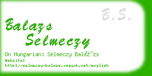 balazs selmeczy business card